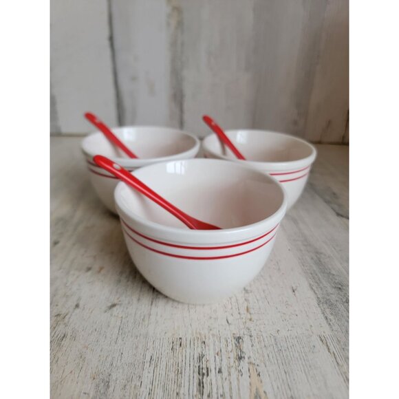 Hallmark Joy Love Cheer mini bowl spoon Xmas set - Picture 5 of 7